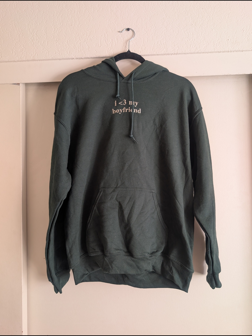 Forest Green Graphic Hoodie - I <3 My Boyfriend